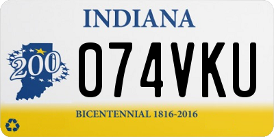 IN license plate 074VKU