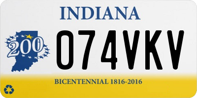 IN license plate 074VKV