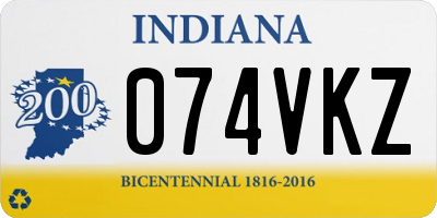 IN license plate 074VKZ