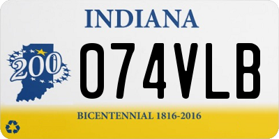 IN license plate 074VLB