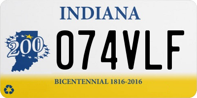 IN license plate 074VLF