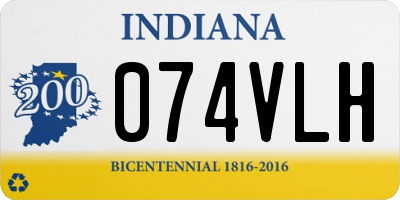 IN license plate 074VLH