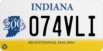 IN license plate 074VLI