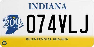 IN license plate 074VLJ