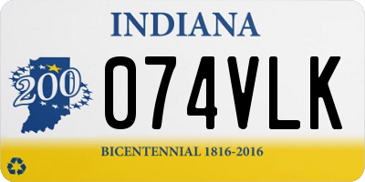 IN license plate 074VLK