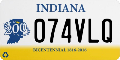 IN license plate 074VLQ