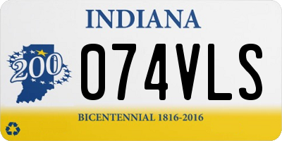 IN license plate 074VLS