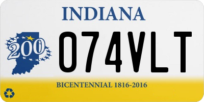 IN license plate 074VLT