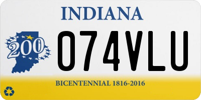 IN license plate 074VLU