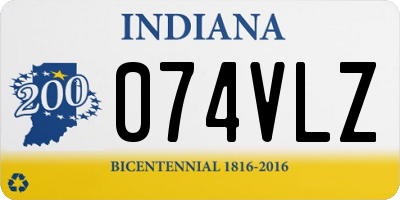 IN license plate 074VLZ