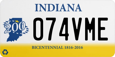 IN license plate 074VME
