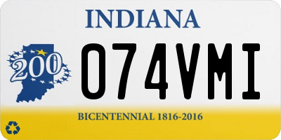 IN license plate 074VMI