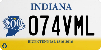 IN license plate 074VML