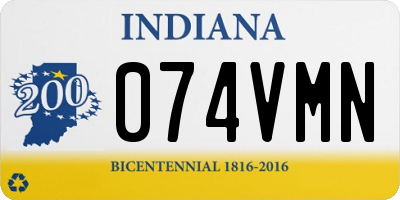 IN license plate 074VMN