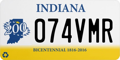 IN license plate 074VMR