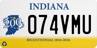 IN license plate 074VMU