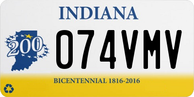 IN license plate 074VMV