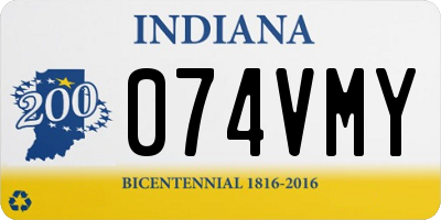 IN license plate 074VMY