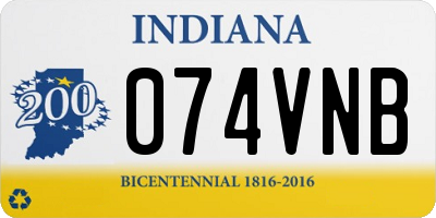 IN license plate 074VNB