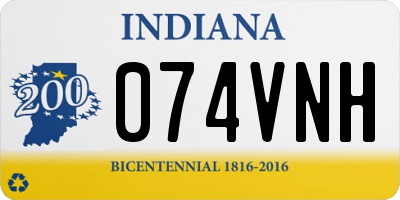 IN license plate 074VNH