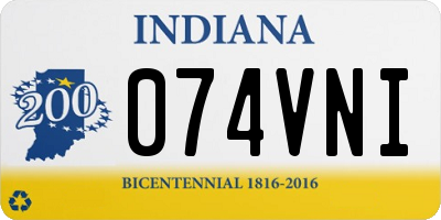 IN license plate 074VNI