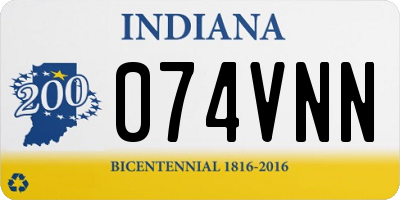 IN license plate 074VNN