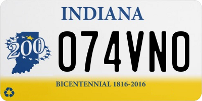 IN license plate 074VNO