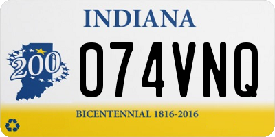 IN license plate 074VNQ