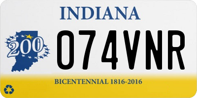 IN license plate 074VNR