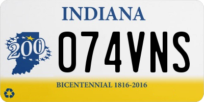 IN license plate 074VNS