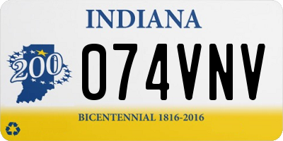 IN license plate 074VNV
