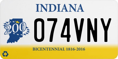 IN license plate 074VNY