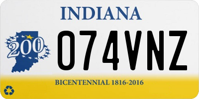 IN license plate 074VNZ