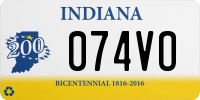 IN license plate 074VO