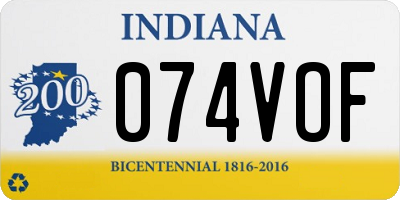 IN license plate 074VOF