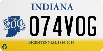 IN license plate 074VOG