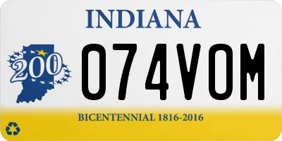 IN license plate 074VOM
