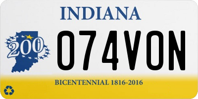 IN license plate 074VON
