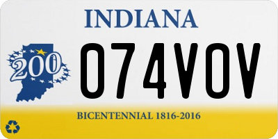 IN license plate 074VOV
