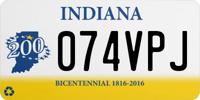 IN license plate 074VPJ