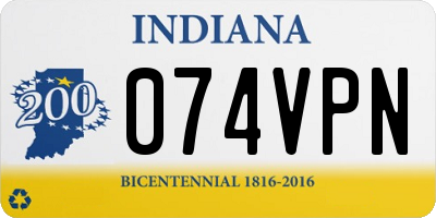 IN license plate 074VPN