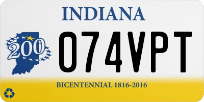 IN license plate 074VPT