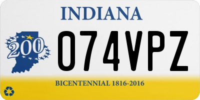 IN license plate 074VPZ