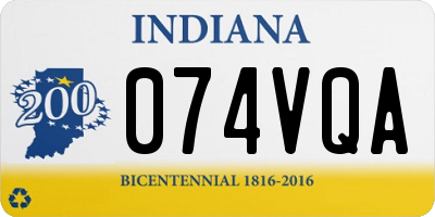 IN license plate 074VQA