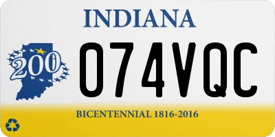IN license plate 074VQC