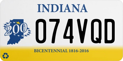 IN license plate 074VQD