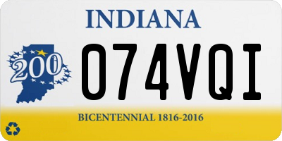 IN license plate 074VQI