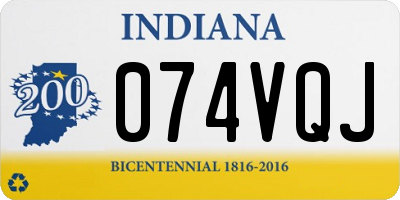 IN license plate 074VQJ