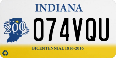 IN license plate 074VQU