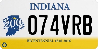 IN license plate 074VRB